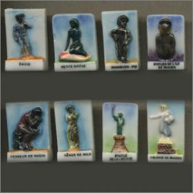 Les statues clbres - Fves relief brillantes - 1995