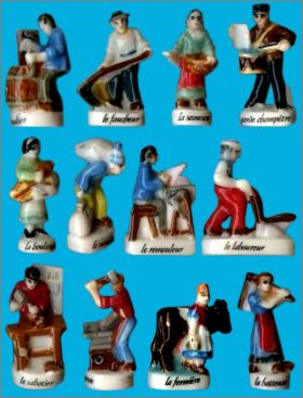 M�tiers du si�cle - 12 F�ves brillantes - Alcara - 2000