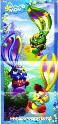Lapins grandes oreilles - Kinder Joy Go Move - UN249 - 2012