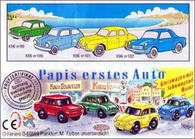 Voitures - Kinder surprise -  K96-99  K96-102 - 1995