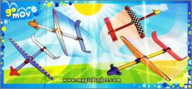Avions gigantesques - kinder Joy Go move - DC070 � DC073