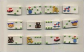 Dominos jouets et chiffres - Fves plates - 2008