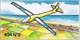 Planeur  jaune et bleu - Kinder surprise - K94-2 - 1994