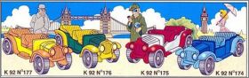 Voitures anciennes - Kinder surprise - K92-174 � K92-177