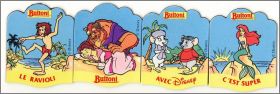 Disney - Ciel fonc et lisse - 4 Magnets Buitoni - 1992