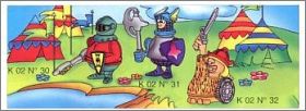 Chevaliers et vikings - Kinder surprise - K02-30  K02-32