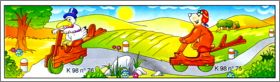 Animaux sur V�lo - Kinder surprise - K98-75 et K98-76 - 1998