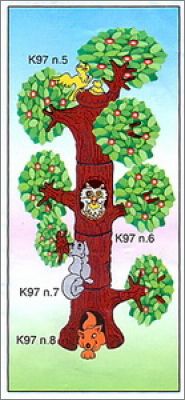 L'arbre avec Feuilles en Papier - Kinder K97-5 � K97-8