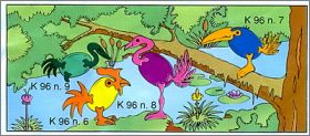 Oiseaux Puzzles - Kinder surprise  K96-6 � K96-9 - 1995