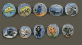 Animaux du monde - F�ves relief - 1996