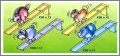 Animaux sur toboggan Surprise Kinder K99-12 � K99-15 - 1999