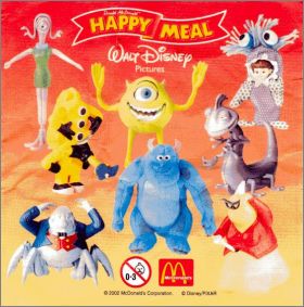 Monstres & Cie - Happy Meal - Mc Donald - 2002