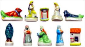 Cr�che Santons de Provence  10 F�ves brillantes Nordia 1999