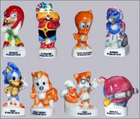 Sonic  Sega - 8 F�ves brillantes - Arguydal 1997 (91 92 93)