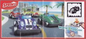 Voitures de course - Kinder Sprinty - DC049A � DC050D - 2012