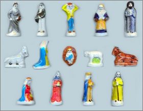 Cr�che Nativit� "Santibelli" 14 F�ves brillantes Nordia 2000