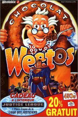 Justice League Pince-crayon Ligue des Justiciers  Weetabix