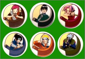 Naruto ( Pions) - 6 F�ves brillantes - Prime - 2010