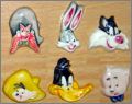 Frimousses Bugs Bunny 6 F�ves plates Brillantes Alcara 1993