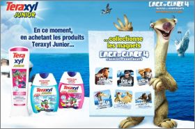 L'Age de Glace 4 - 6 Magnets - Teraxyl Junior - 2012