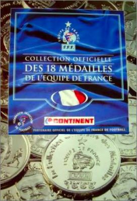 Collection officielle des 18 m�dailles de l'Equipe de France