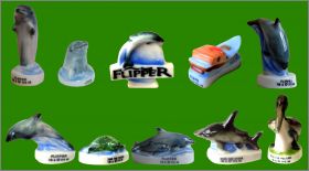 Flipper le dauphin - 10  F�ves Brillantes - Alcara - 1998