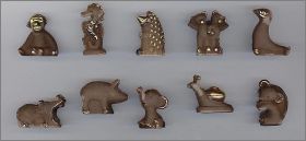 Les F�ves Animaux : chocolat noir et or - Alcara - 2001 :