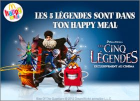 Les 5 L�gendes - Happy Meal -  Mc Donald - 2012