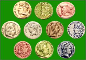 Rois de France  - 10 F�ves Brillantes - Nordia - 1992