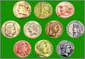 Rois de France  - 10 F�ves Brillantes - Nordia - 1992