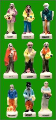 Les Grands Peintres - 9 F�ves Brillantes Aria Nordia - 1995