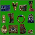 Tr�sors d'Egypte - 12 F�ves Brillantes et Dor�es Alcara 2008