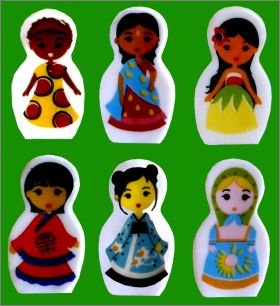Les Poupes du Monde - 6 Fves Brillantes - Picard - 2012