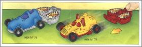 Voitures avec lanceur - K04-73 � K04-74 - Kinder Surprise