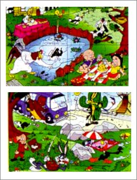 Bugs Bunny et ses amis - 2 Puzzles - Kinder K98-77 � K98-84