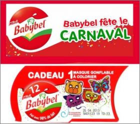 Mini-Babybel - 4 masques gonflable � colorier  - 2013