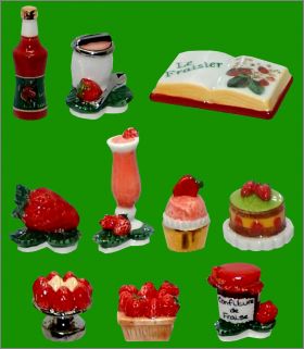 Les D�lices de fraises - 10 F�ves Brillantes - H.E.P - 2008