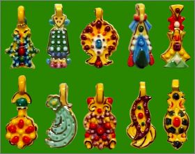 Les Pendentifs Pr�cieux - 10 F�ves Brillantes Nordia - 2009