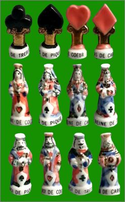 Jeu de cartes - 12 F�ves brillantes (Filet or) Nordia - 1997