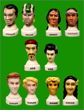 Visages des 5 continents -10  F�ves Brillantes - Nordia 2002