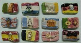 Drapeaux de l'Europe des 12- Arguydal -F�ves Brillantes-1993