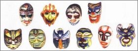 Les Masques V�nitiens  - 10 F�ves Brillantes - Alcara - 1996