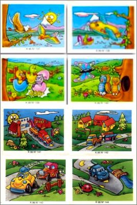 Puzzles -  Kinder surprise - 1996 - K96-137  K96-144