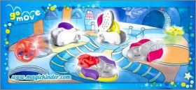 Toupies avec lanceur - Kinder Joy - 2013 -  UN256 � UN259