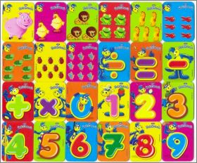 Animaux Chiffres  24 Magnets - Petit Gervais Danone Belgique