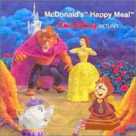 La Belle et la B�te   Disney - Happy Meal - Mc Donald  1992