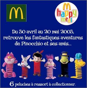 Pinocchio et ses amis  Disney Happy Meal - Mc Donald - 2003