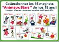 Animaux stars de nos 15 ans - 15 Magnets  Animalis - 2013