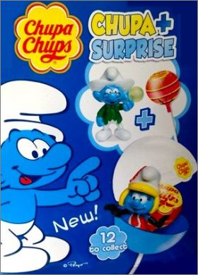 Schtroumpfs avec les sucettes  Chupa Chups -  Figurine