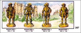 Mousquetaires Fran�ais 1670 M�tal Kinder - K93-135 � K93-138